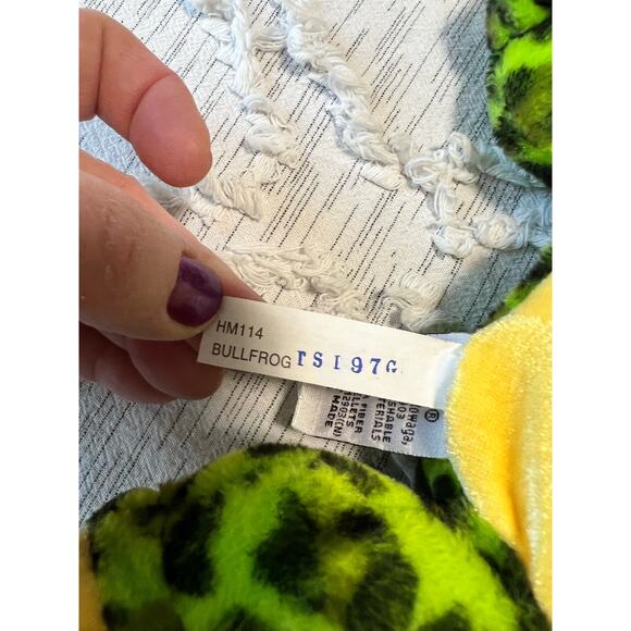 Ganz Webkins Bullfrog Spotted Frog Plush Green Stuffed Animal Toy NO CODE - Picture 5 of 6